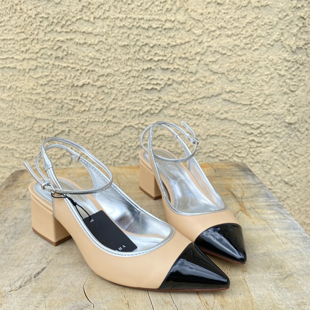 Zara block heel